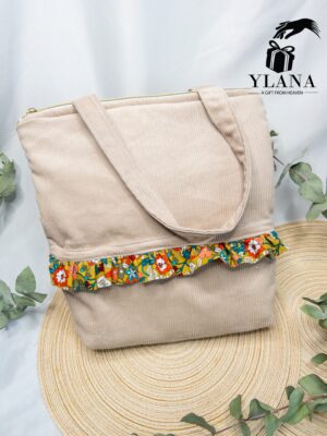 Corduroy Charm Tote
